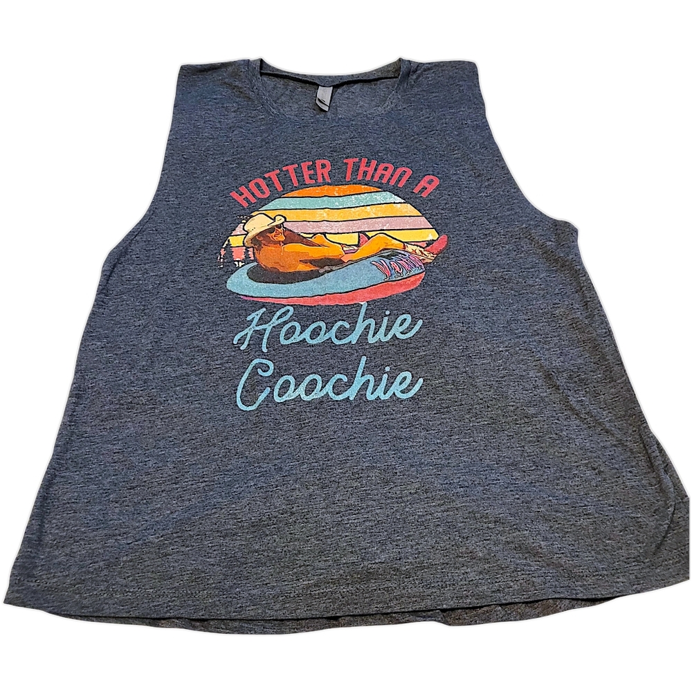 Next Level Womens Size XL Chatahooche Gray Sleeveless Summer Tank